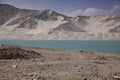 White Sands Lake, the Karakoram Highway, ChinaÃÂ¢Ã¢âÂ¬Ã¢âÂ¢s Xinjiang region. Royalty Free Stock Photo